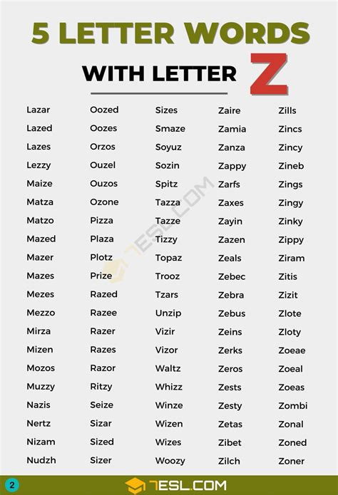 2 letter words containing z|words with two z.
